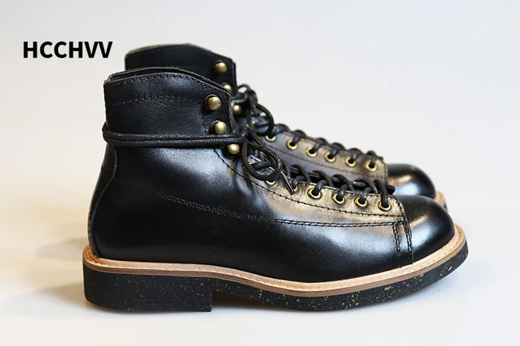 Leather Work Women Shoes - 男性と女性のための丸い革の機関車の靴,短い顔の靴,レトロなフラットストレッチブーツ