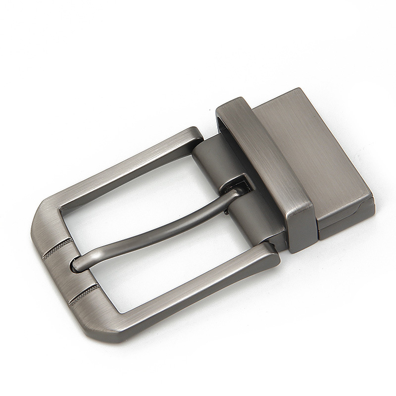 Belt Buckle Blank - DIY合金製回転式ピンバックル マットワイヤードローイング加工 ベルトバックル ベルトに適合 幅3.2～3.48cmのベルトに対応
