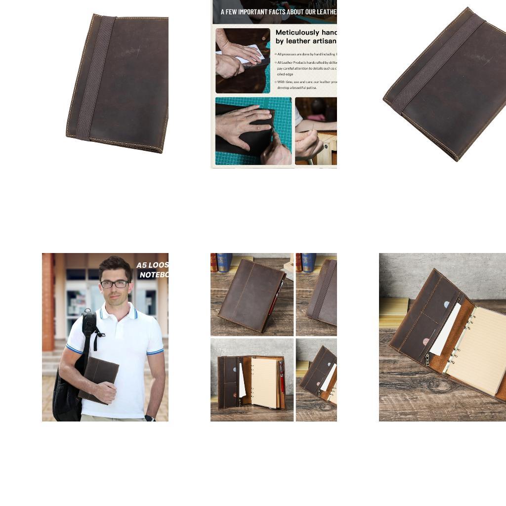 Leatherwork Journal - 学校、仕事、旅行のジャーナルに最適なレザージャーナル 毎日の使用 D2RC