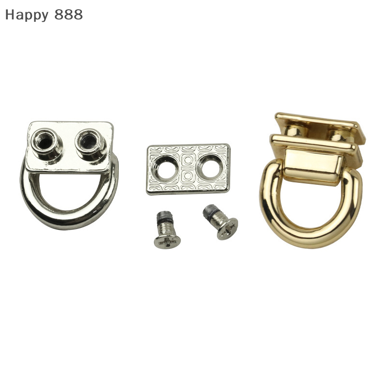 Belt Buckle Blank - DリングバッグサイドクリップバックルネジハンドバッグチェーンハンドルコネクタバッグストラップベルトハンガーDIYハードウェアバッグアクセサリー