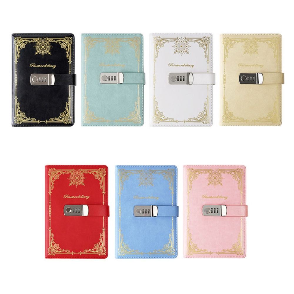 Leatherwork Journal - PU レザージャーナルノートブックロック付き A5 100 枚ライン紙日記ライティングパッドレトロハードカバーロック可能な秘密ジャーナルワーク