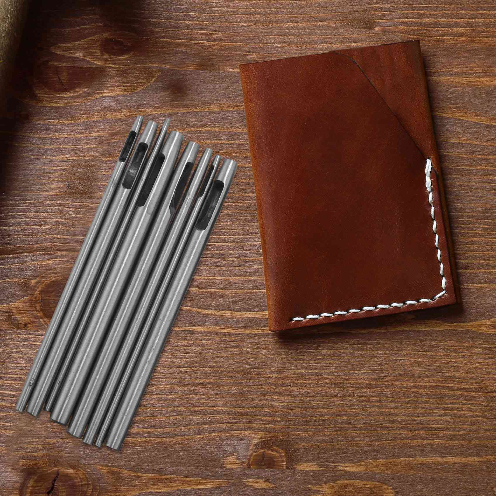 Leatherwork Hole Punch - BAAJ-10個入り革穴あけパンチカッター中空パンチセット革工具用軟質材料加工用0.5〜5mm