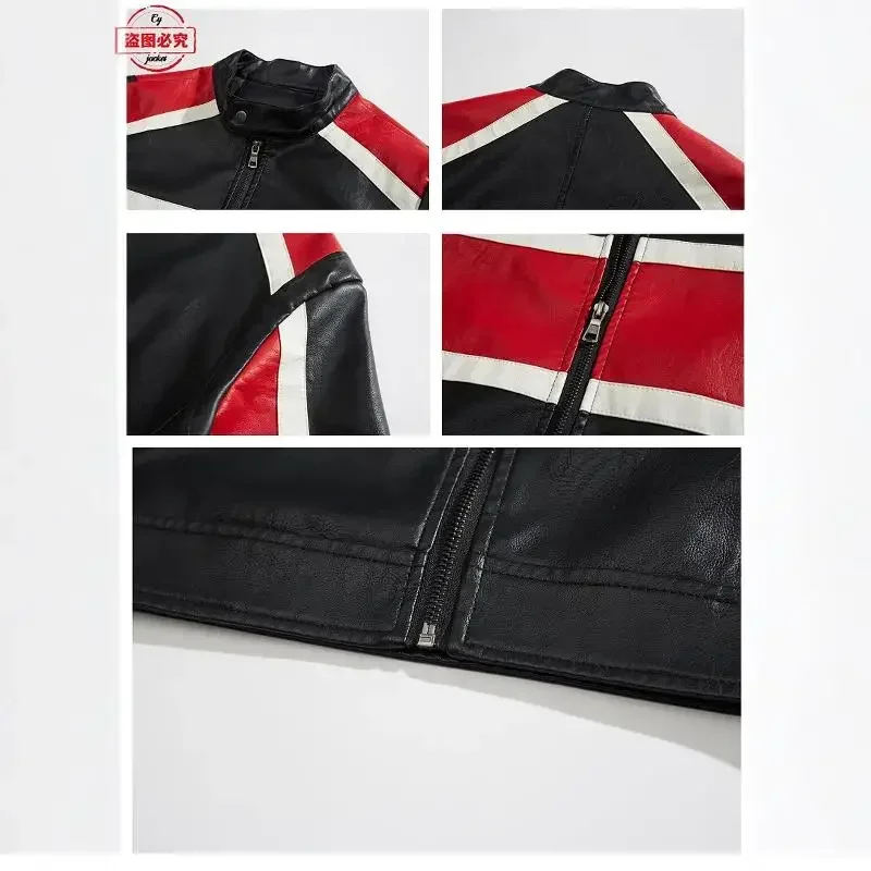 レース準備完了ロゴ入りオフロード耐久レース用フード付きレザー - Leather Work Jacket With Hood のレビューと価格