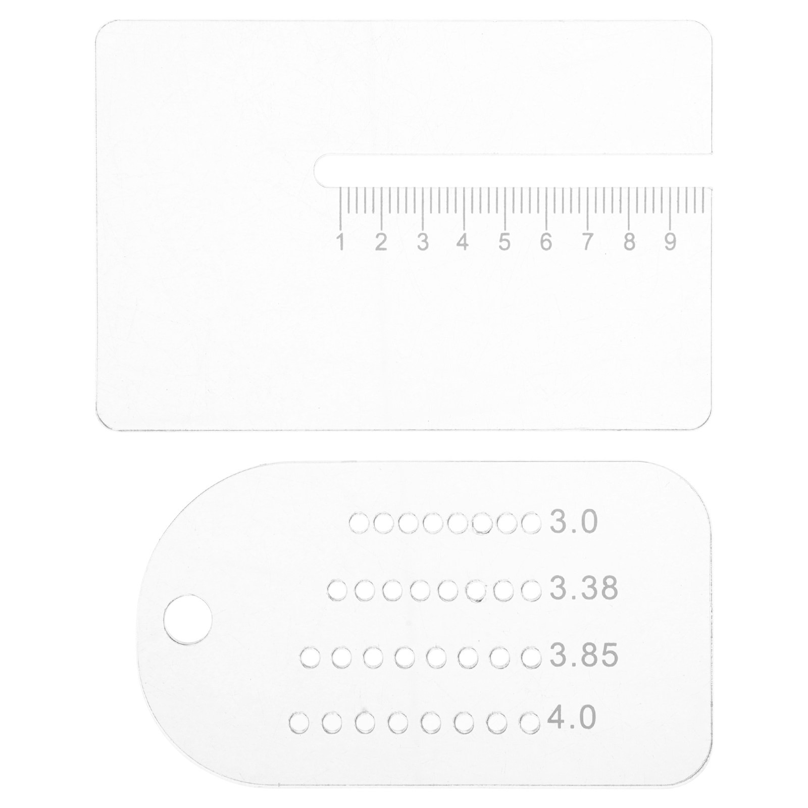 2個入りパンチガイド多機能定規、精密なステッチング用穴間隔プ - Leatherworking Guide のレビューと価格