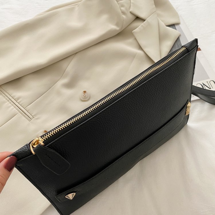 ファッション高級ハンドバッグ女性バッグ PU レザーデザイナ - Leatherwork Rivets のレビューと価格