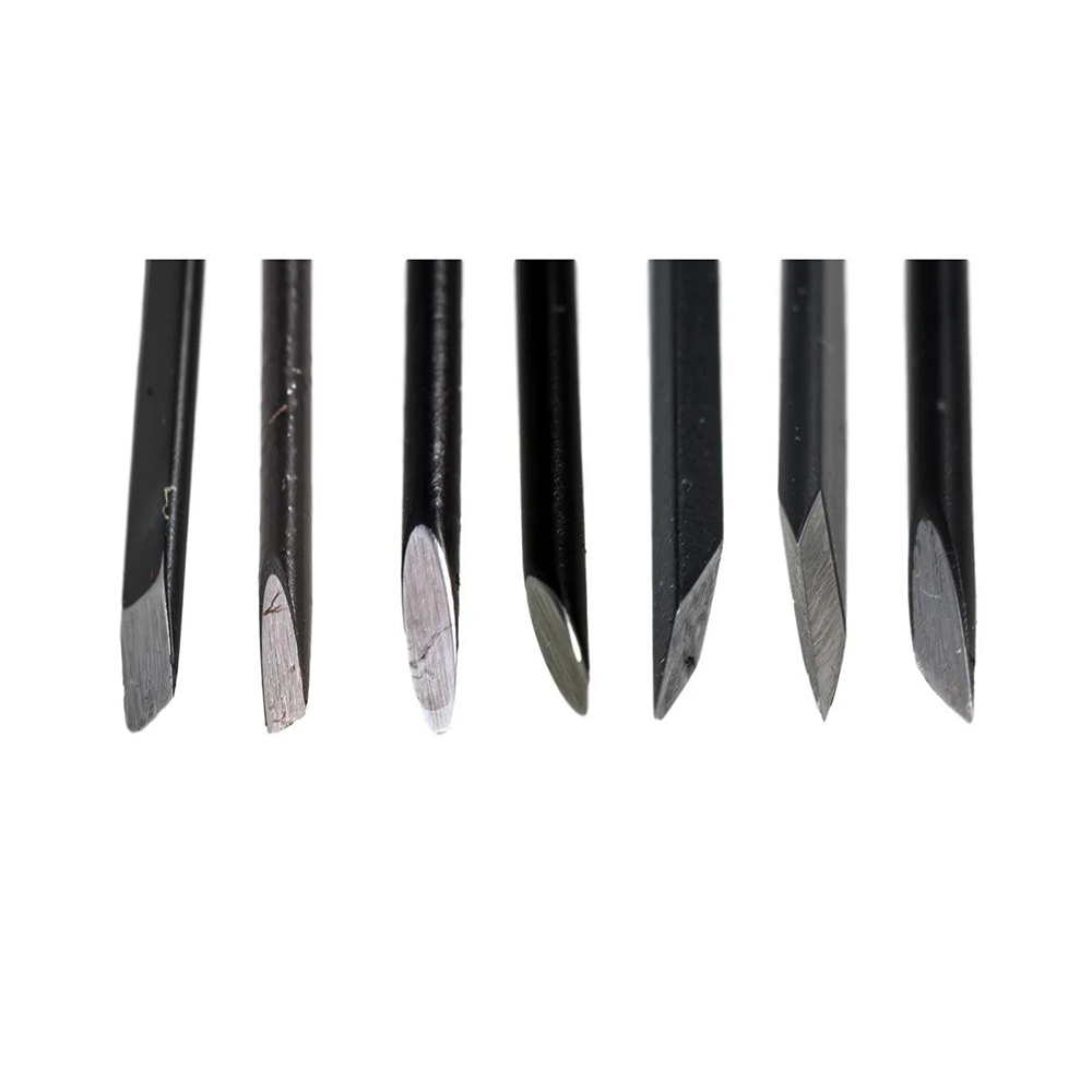 EIGER TOOL 7ピース精密マイクロナイフワックスカー - Leathercraft Japan のレビューと価格