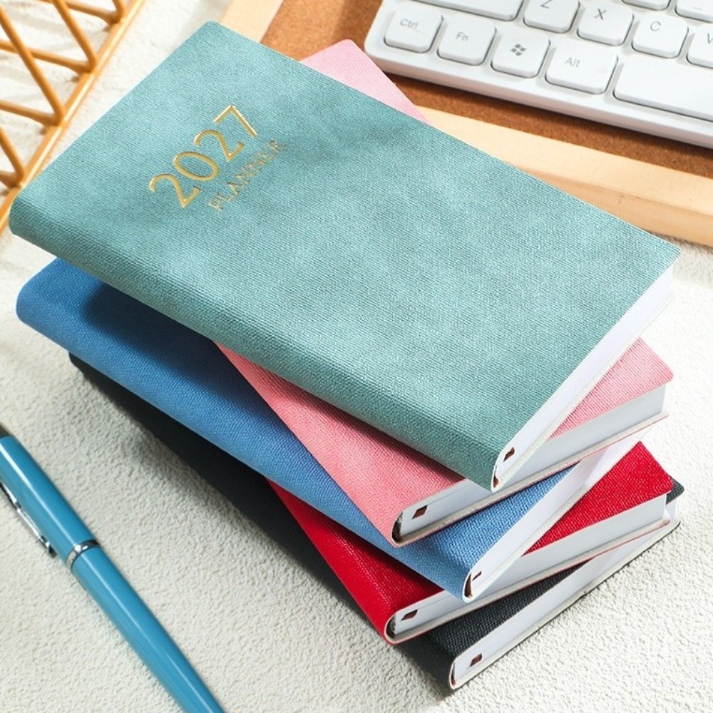 A6 デイリープランナーノートブック 2027 カラフルな月 - Leatherwork Journal のレビューと価格