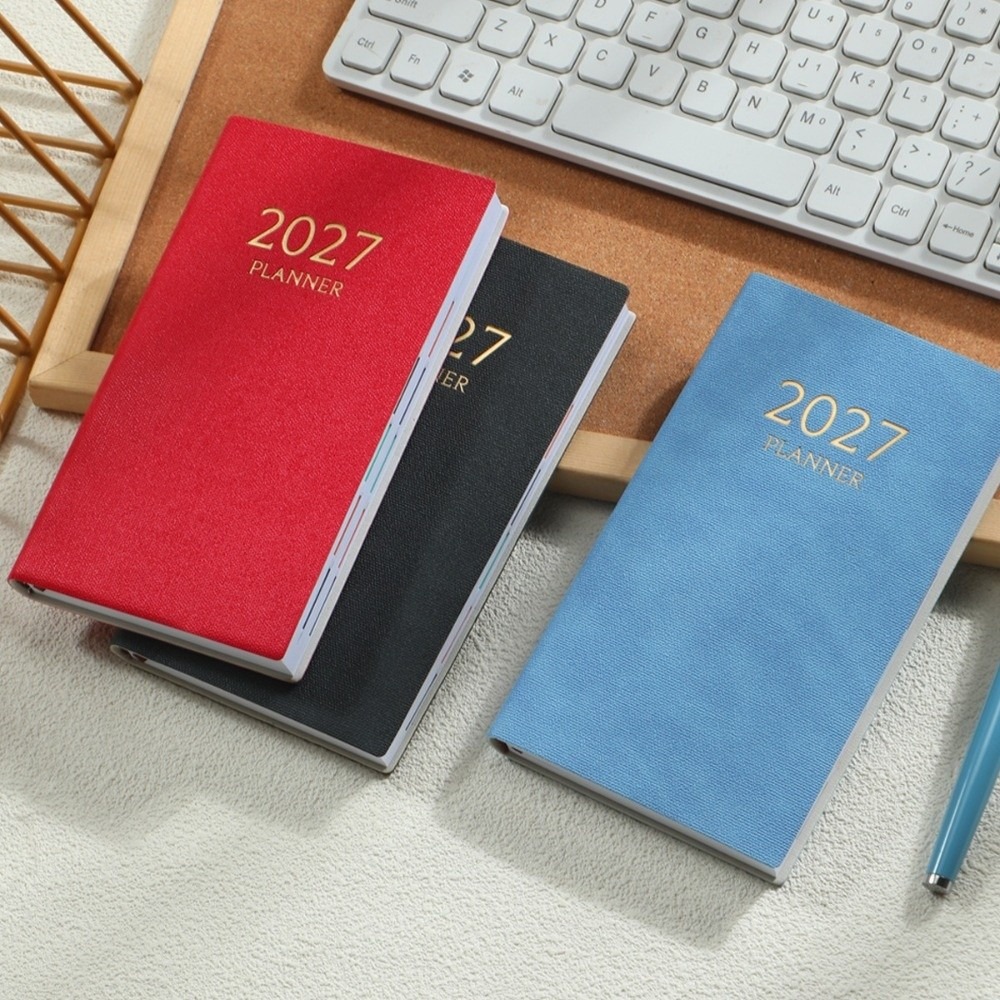 A6 デイリープランナーノートブック 2027 カラフルな月 - Leatherwork Journal のレビューと価格