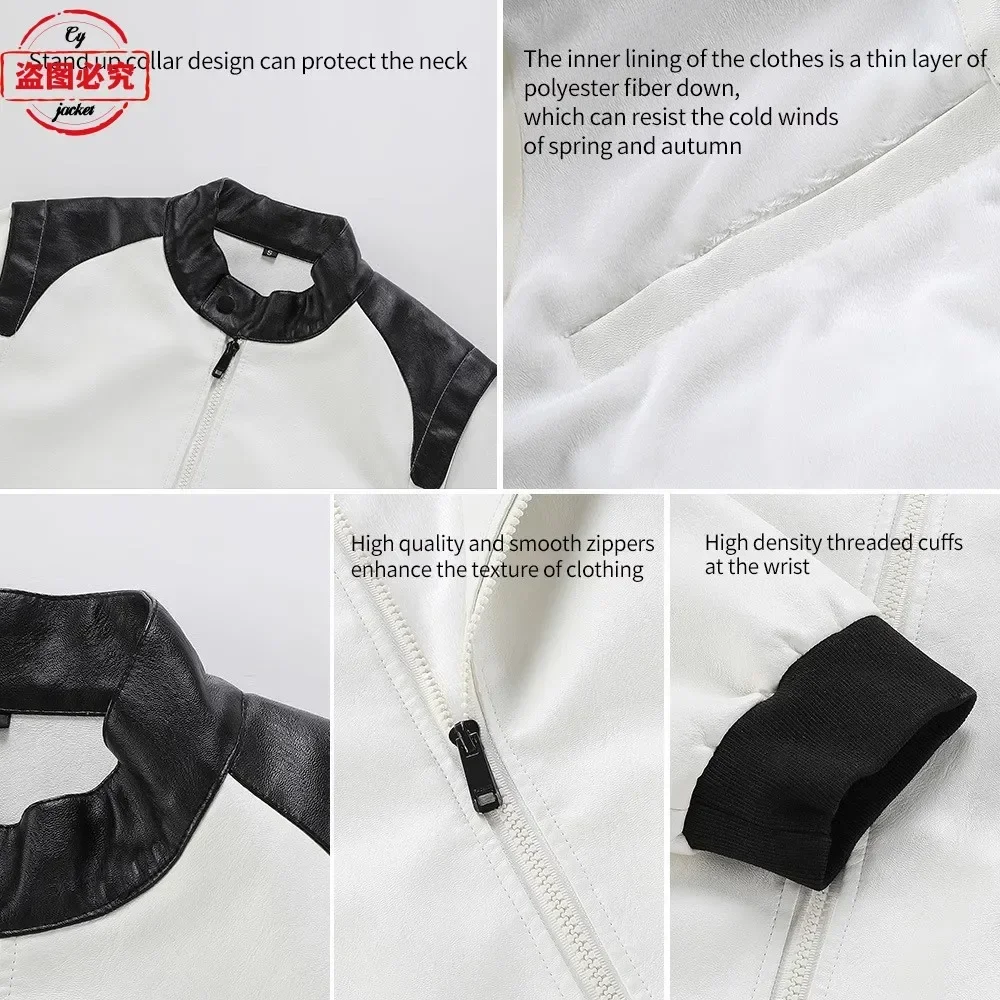 レース準備完了ロゴ入りオフロード耐久レース用フード付きレザー - Leather Work Jacket With Hood のレビューと価格