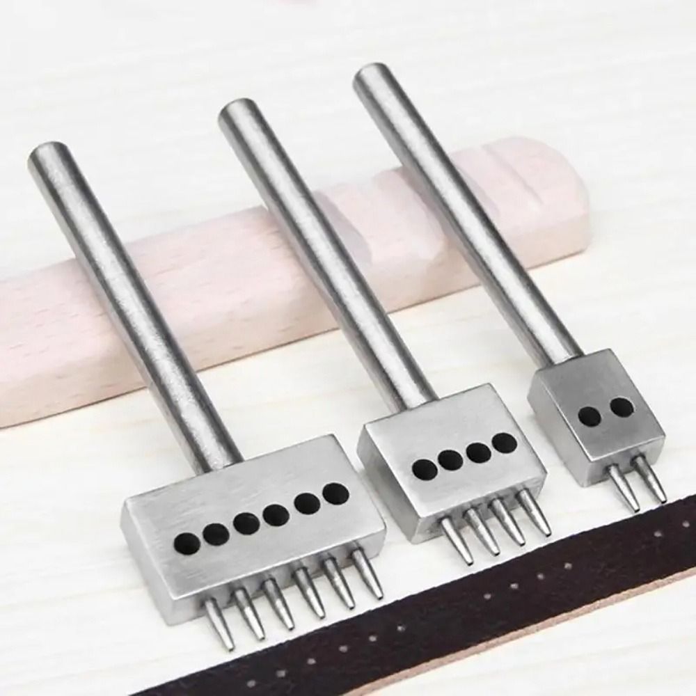 1個入り 2/4/6歯 レザーパンチツール 手動手作り穴あけ - Leatherwork Hole Punch のレビューと価格