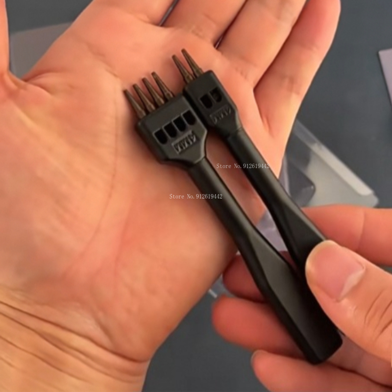 4mm/5mm/6mm革製品加工用丸穴列パンチヘッドDIYレ - Leatherwork Hole Punch のレビューと価格