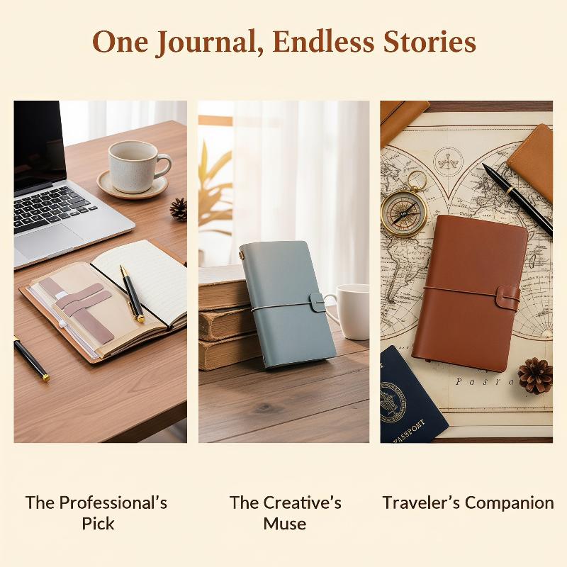 ヴィンテージPUレザー詰め替え可能ノートブック ソフトカバー - Leatherwork Journal のレビューと価格