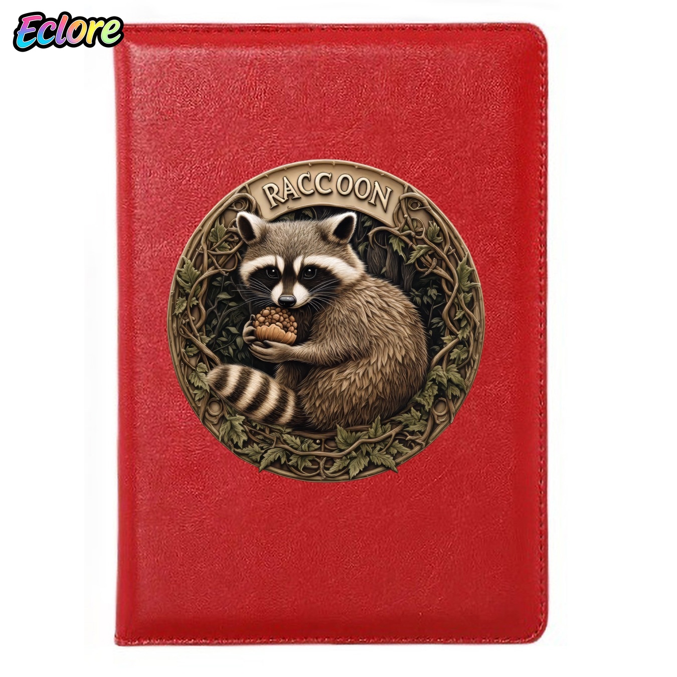 アライグマのイラストが入ったヴィンテージレザージャーナル、ソ - Leatherwork Journal のレビューと価格