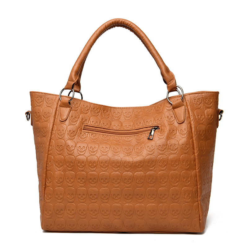 パンクスカルクロスボディバッグ PU レザースタッズファッシ - Leatherwork Rivets のレビューと価格