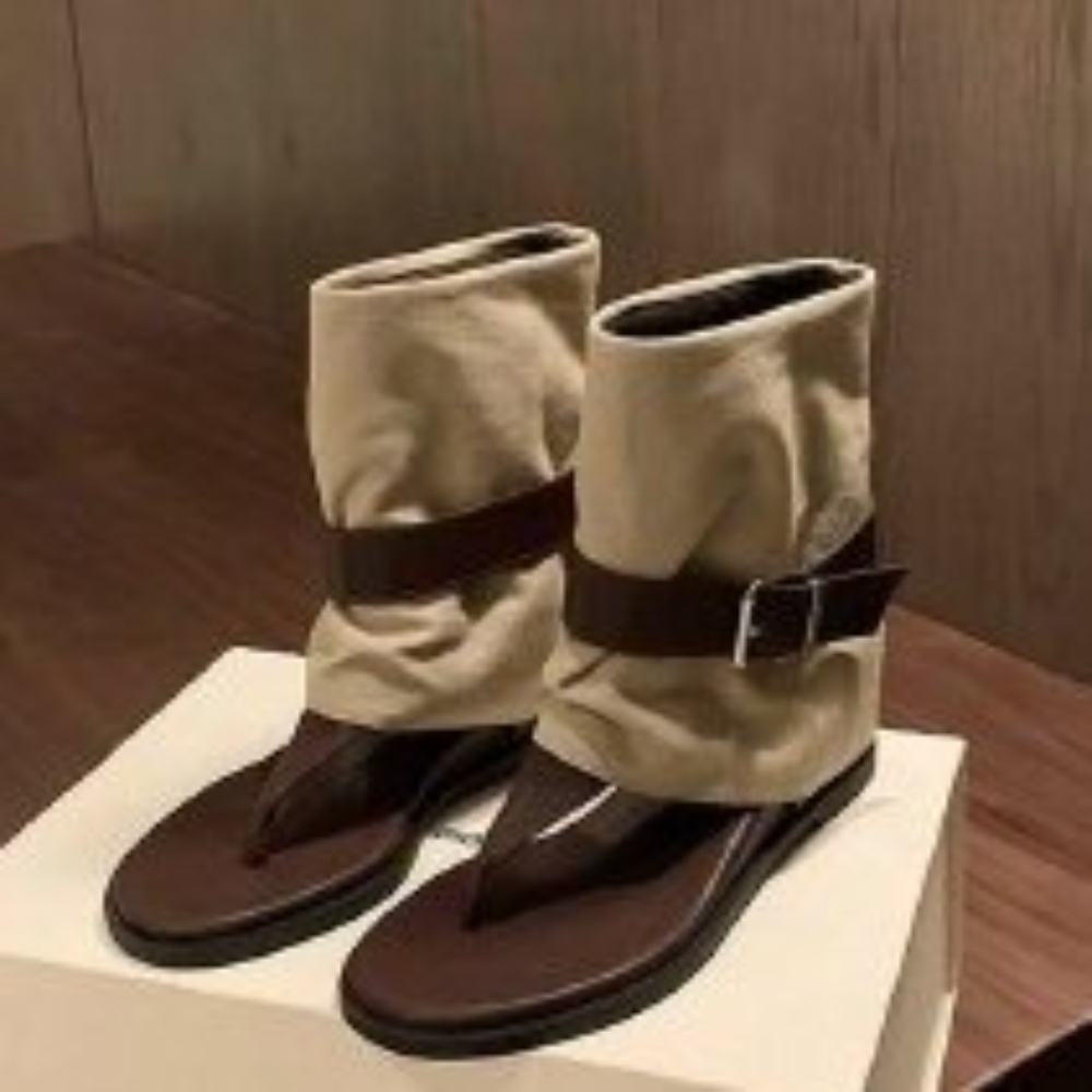 女性用ヴィンテージカラーブロックトゥリングサンダル、ベルトバ - Belt Buckle Blank のレビューと価格