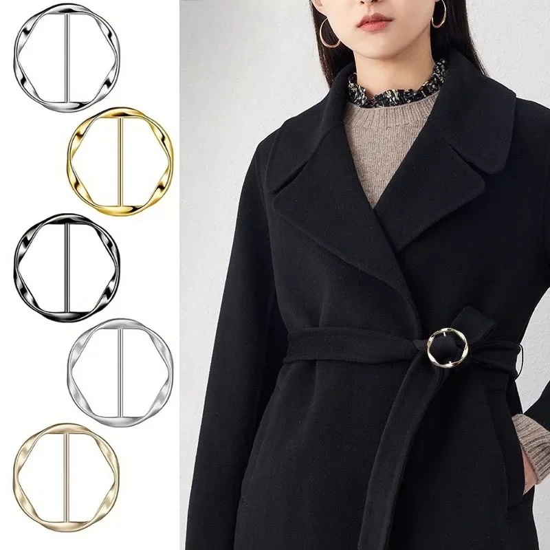 5 個のファッションメタルラウンドサークルクリップバックルシ - Belt Buckle Blank のレビューと価格